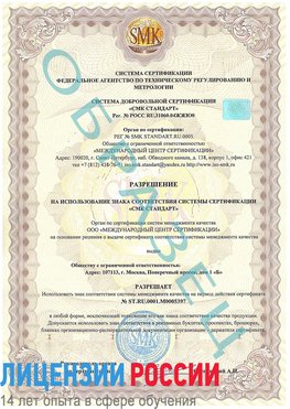 Образец разрешение Тихорецк Сертификат ISO/TS 16949